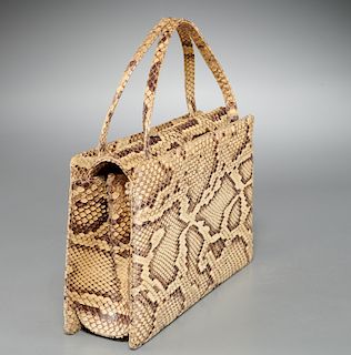 Vintage Henri Bendel python handbag