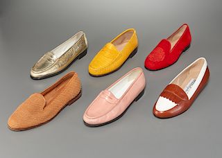 Group of ladies loafers