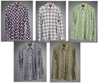 Group of men's Givenchy disco shirts