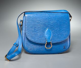 Louis Vuitton Myrtille blue epi leather handbag
