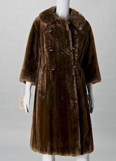 Ladies vintage sheared beaver coat