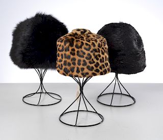 Group of ladies fur hats