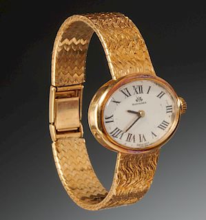Bucherer ladies 18k gold watch