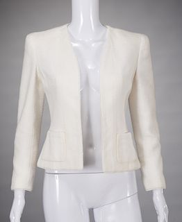 Chanel Boutique ivory boucle jacket