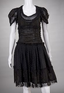 Tuleh black lace cocktail dress