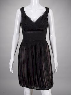 Richard Tyler Couture pleated silk evening dress