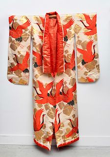 Japanese silk wedding kimono uchikake