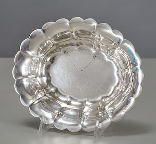 Tiffany & Co. sterling scalloped dish