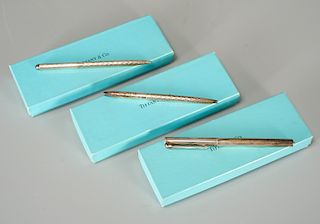 Group of Tiffany & Co. sterling pens