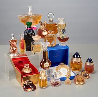 Large estate lot assorted French perfume, cologne
