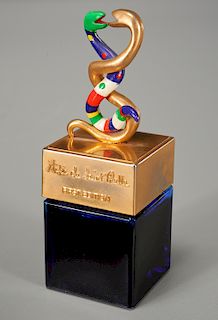 Niki de Saint Phalle snake design perfume bottle