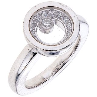 DE LA FIRMA CHOPARD diamond 18K white gold ring. 