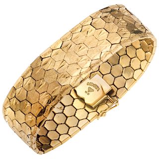 DE LA FIRMA DIAMANS 18K yellow gold ring bracelet.  