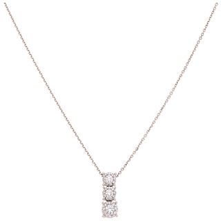 18K DE LA FIRMA CHIMENTO diamond 18K white gold necklace. 