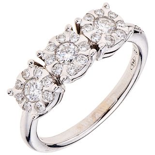DE LA FIRMA SALVINI diamond 18K white ring. 
