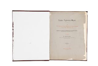 Seler, Eduard. Codex Fejérváry - Mayer. An Old Mexican Picture Manuscript in the Liverpool.. Berlin/London, 1901-1902. Con 22 láminas.