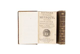 Solís, Antonio de. Histoire de la Conquête du Mexique ou de la Nouvelle Espagne par Fernand Cortez. La Haye, 1692. 2 ed. Pzs: 2.