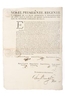 Galvez, Matías de / Herrera, Vicente de. Dos Bandos sobre Ampliación de Término para la Recolección de la Moneda Antigua. Méx, 1783/84.