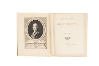 Correspondance du Marquis de Croix. Capitaine Général des Armées de S.M.C. Vice - Roi du Mexique 1737-1786.  Nantes, 1891.