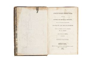 Conde de Revillagigedo... Instrucción Reservada que en el Conde... dio a su Successor en el Mando... México, 1831.