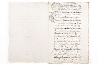 Lizana y Beaumont, Francisco Xavier de... Títulos de Cura y Juez Eclesiático de la Parroquia de Chautla... Legajo. México, 1810.
