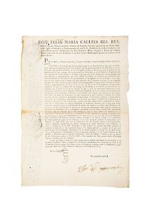 Calleja del Rey, Félix María. Real Cédula: Para que no se olviden ni interrumpan los servicios de Fiscales de Doctrina. México, 1815.