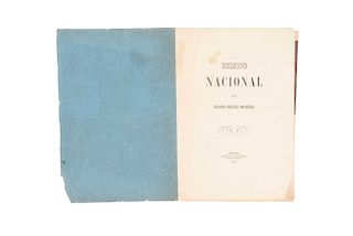 González Bocanegra, Francisco. Himno Nacional Mexicano. México: Imprenta de Vicente Segura, 1854. Primera edición.
