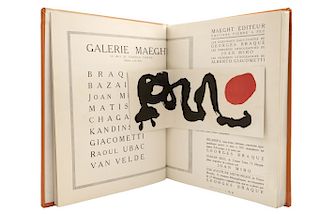 Cahiers D'art. 26e Année. París: Éditions Cahiers d'Art, 1951. "Joan Miró. Soleil, Femme. Lithographie".