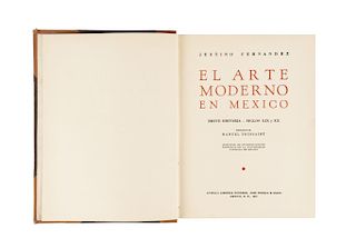 Fernández, Justino. El Arte Moderno en México, Breve Historia - Siglos XIX y XX. México: Antigua Librería Robredo, 1937.