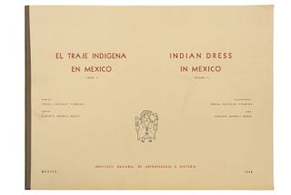 Mapelli Mozzi, Carlota. El Traje Indígena en México. México: Instituto Nacional de Antropología e Historia, 1968. Tomo II. 72 láminas.