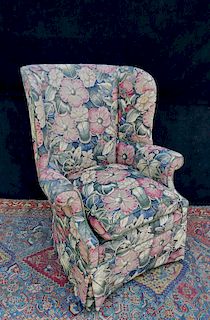 LOUIS XV STYLE TAPESTRY UPHOLSTERED BERGERE