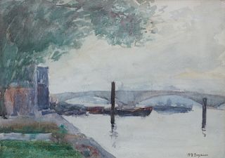 William Brymner
(Canadian, 1857-1925)
Thames River Bridge