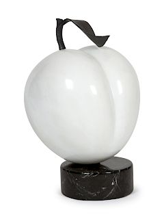 A Contemporary French Marble and Bronze Sculpture
Height 16 inches.