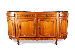A French Provincial Style Oak Sideboard
Height 41 x width 83 x depth 23 inches.