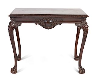 A Continental Occasional Table
Height 29 1/2 x width 38 x depth 26 3/4 inches.