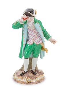 A Meissen Porcelain Figure
Height 8 1/2 inches.