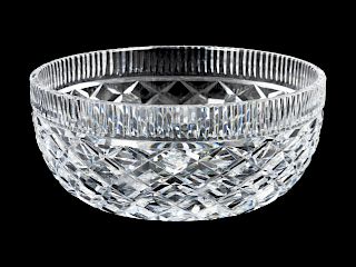 A Waterford Glass Bowl
Height 3 1/2 x diameter 8 inches.