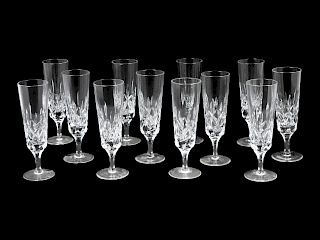 A Set of Twelve Gorham Champagne Flutes
Height 7 1/2 inches.