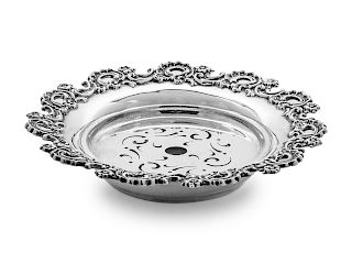 An American Silver Butter Dish
Theodore B. Starr, New York, NY, 19th/20th Century
having a foliate decorated rim, with insert.