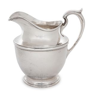 An American Silver Water Pitcher
Gorham Mfg. Co., Providence, RI, 20th Century
of typical, handled form.