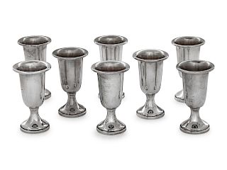 Eight American Silver Cordials
20th Century
each weighted.