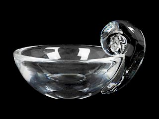 A Steuben Glass Dish
Width 5 3/4 inches.