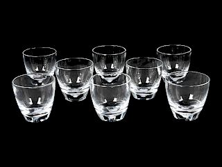 A Set of Eight Steuben Glass Lowballs
Height 3 5/8 inches.