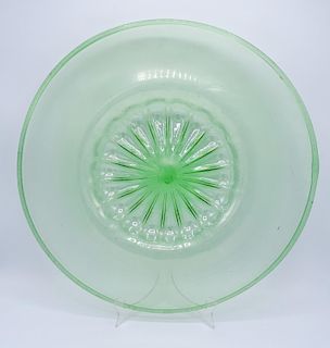 ITALIAN GREEN ART GLASS BOWL 