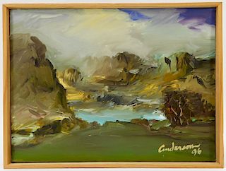 Robin John Anderson Mountainous Landscape Painting