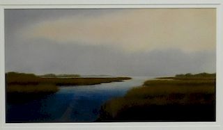 Scott Cameron Marsh Landscape Pastel Painting