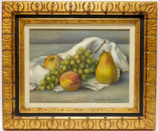 Rosella Hartman Realist Fruit Still Life Painting