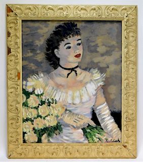 Huldah Cherry Jeffe Impressionist Portait Painting