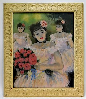 Huldah Jeffe Impressionist Ballerina Painting