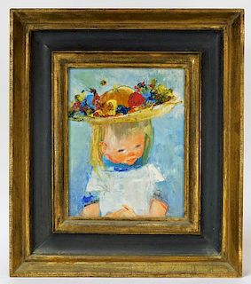 Mary Beich Impressionist Child Portrait Painting
